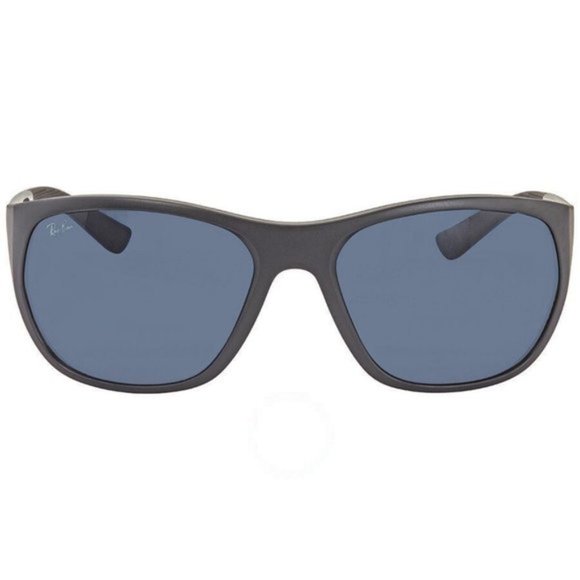 Ray-Ban RB4307 601S80 Blue Mirrored lens Rectangular Unisex Sunglasses - Picture 2 of 4
